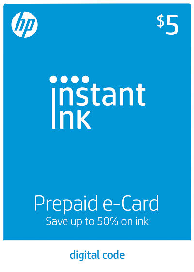HP Instant Ink Prepaid eCode ($5) - 50/100/300/700-page Plan