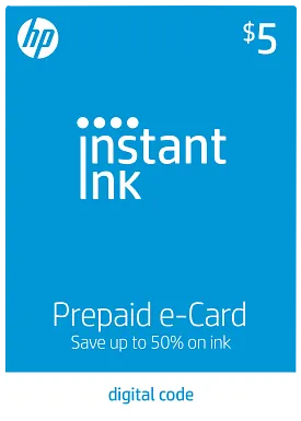 HP Instant Ink Prepaid eCode ($5), 3YN14AN