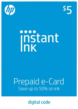 HP Instant Ink Prepaid eCode ($5), 3YN14AN