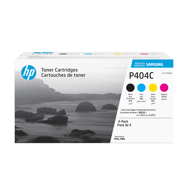 HP P404C Black Cyan Yellow Magenta Toner Cartridges CLT P404C SU365-00001a WW