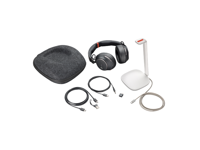Căști cu microfon Poly Voyager Surround 85 UC USB-C cu certificare