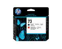 HP 73 Matte Black and Chromatic Red DesignJet Printhead