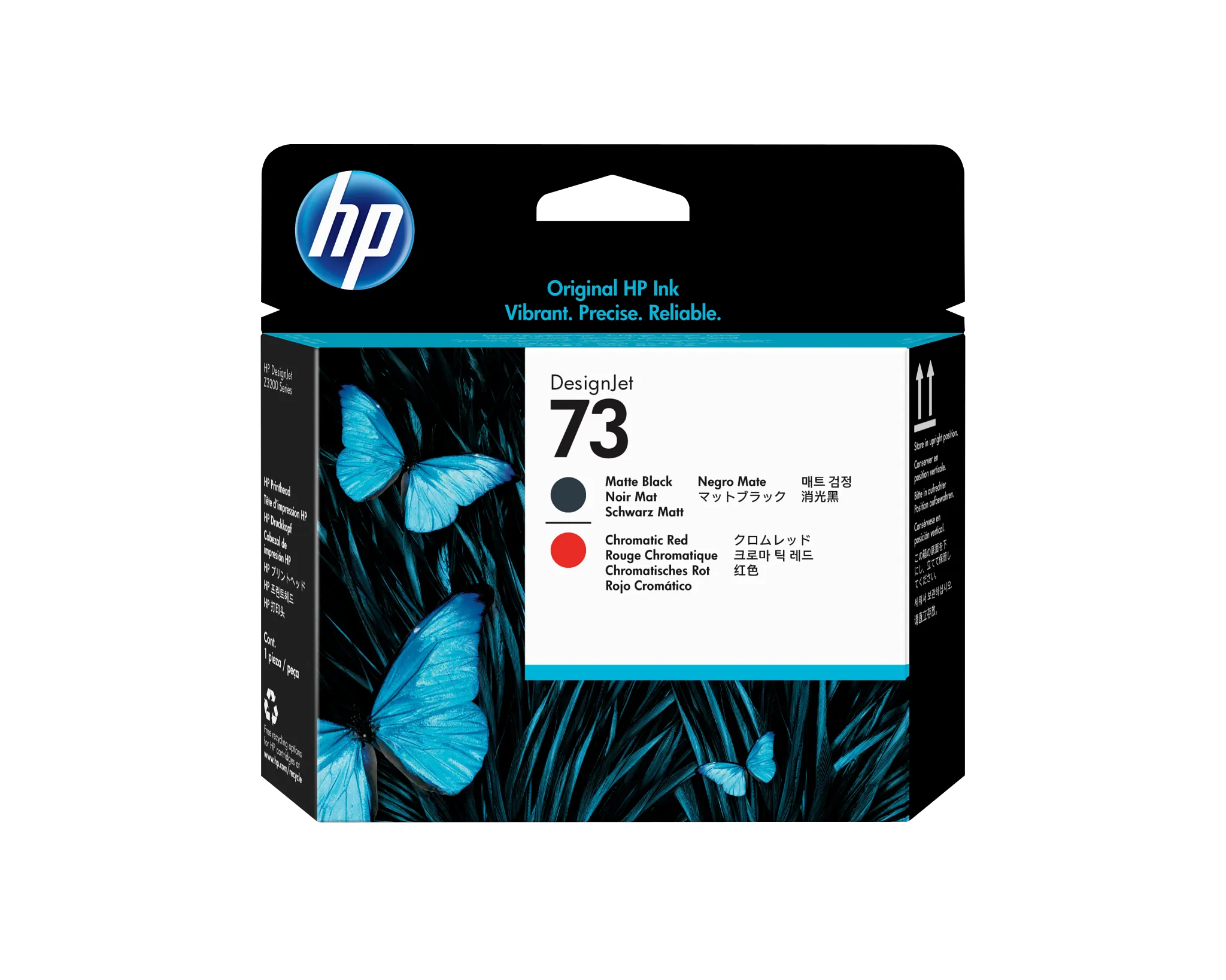 まとめ） HP73 プリントヘッド マットブラック／クロムレッド CD949A 1 