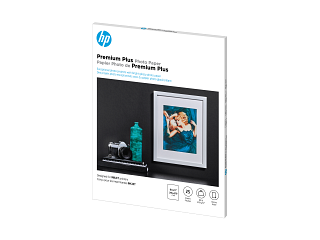 HP Premium Plus Photo Paper, Glossy, 80 lb, 8.5 x 11 in. (216 x 279 mm), 25 sheets CR670A - Img_Left_320_240