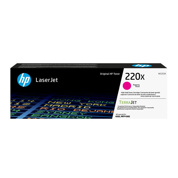 HP 220X Magenta High Yield Toner Cartridge W2203X W2203-00007b DM2