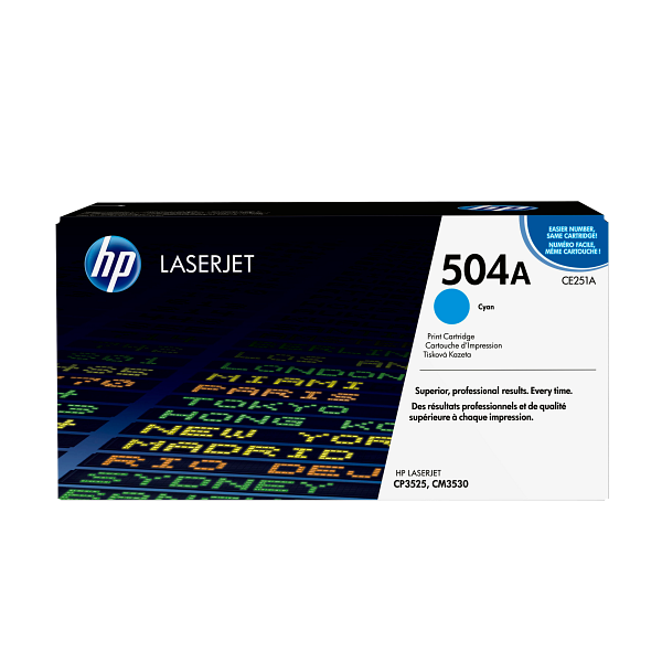 HP LaserJet 504A Cyan Print Cartridge