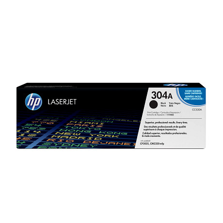 HP 304A CC530A fekete toner / festékkazetta Color Laserjet CM2320 CP2025 nyomtatókhoz (3500 old.)