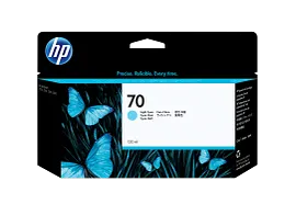 HP 70 130-ml Light Cyan DesignJet Ink Cartridge, C9390A