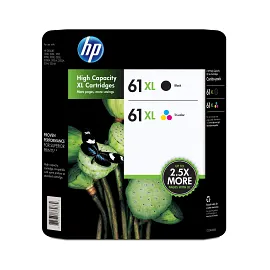 HP 61 Color/XL Black Ink Cartridge Combo 2-Pack, C0PA6AN