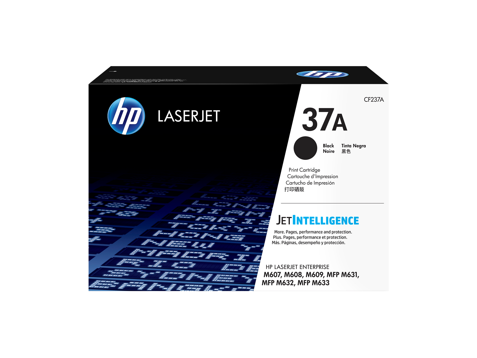 HP 37A Black Original LaserJet Toner Cartridge, ~11,000 pages, CF237A ...