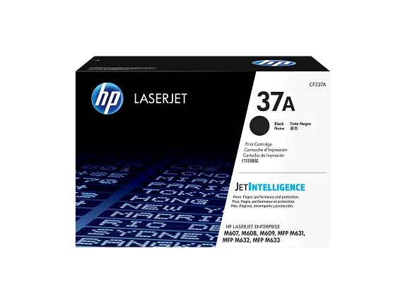 HP Laser Toner Cartridges and Kits, HP 37A Black Original LaserJet Toner Cartridge, CF237A