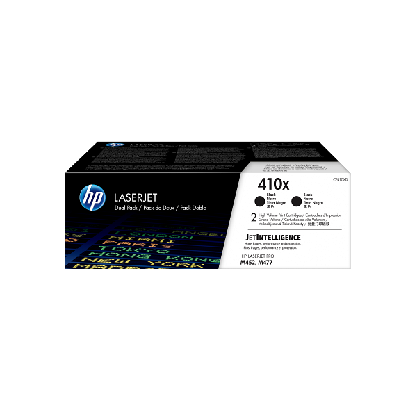 HP LaserJet Dual Pack Print Cartridge - 410X