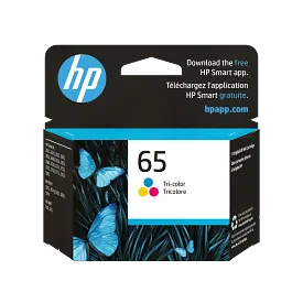 HP 65 Tri-color Original Ink Cartridge, N9K01AN#140