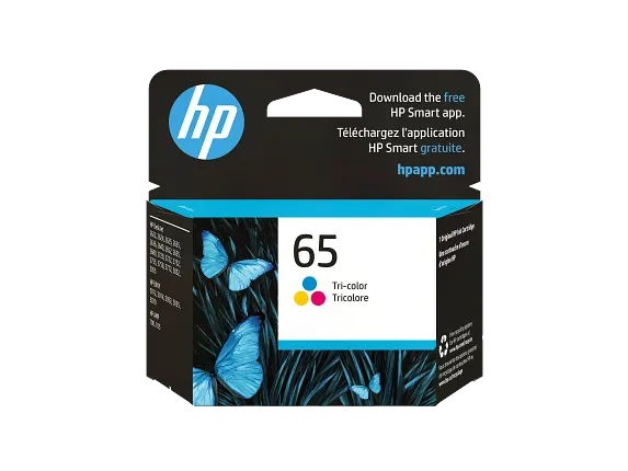 HP® 65 Tri-color Original Ink Cartridge (N9K01AN#140) HP® 65 Tri-color Original Ink Cartridge (N9K01AN#140)