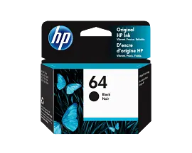 HP 64 Black Original Ink Cartridge, N9J90AN#140