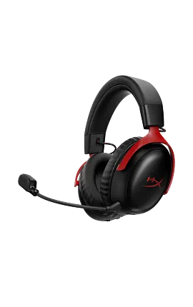 HyperX Cloud III S Wireless - Gaming Headset (Black-Red)