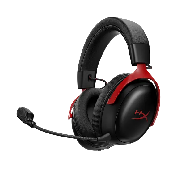 HyperX Gaming Headsets, HyperX Cloud III S Wireless Black-Red Gaming Headset