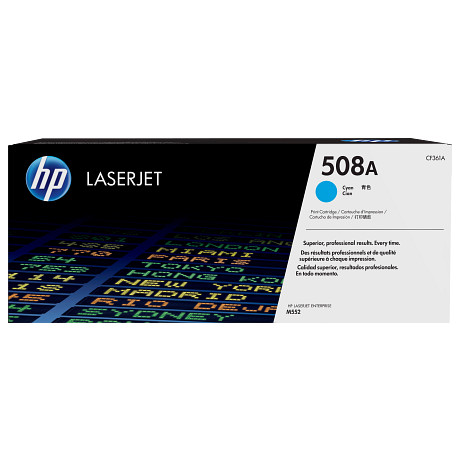 HP 508A CF361A ciánkék eredeti LaserJet M552 M553 tonerkazetta (5000 old.)
