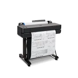 HP DesignJet T630 Large Format 24" Plotter Printer – Fast, Precise CAD & Poster Printer with Auto Sheet Feeder, Media Bin & Stand