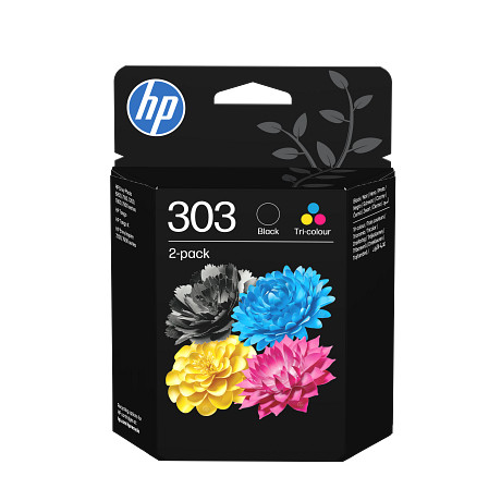 HP 303 fekete/háromszínű eredeti tintapatron, kétdarabos kiszerelés