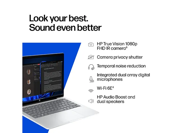 HP OmniBook 5 16 inch Laptop Next Gen AI PC 16-bf0000, цвет: Snapdragon X Plus, 32 Gb, 512 Gb — фото 7