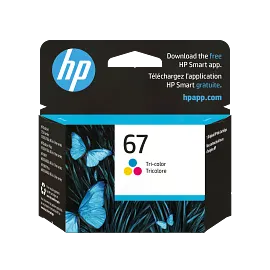 HP 67 Tri-color Original Ink Cartridge, 3YM55AN#140