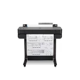 HP DesignJet T630 Large Format 24" Plotter Printer – Fast, Precise CAD & Poster Printer with Auto Sheet Feeder, Media Bin & Stand