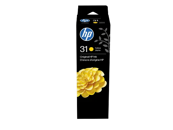 HP 31 70-ml Yellow Original Ink Bottle, 1VU28AN