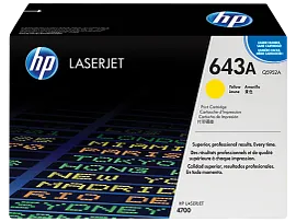 HP 643A Yellow Original LaserJet Toner Cartridge, Q5952A