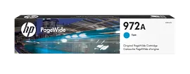 HP 972A Cyan Original PageWide Cartridge, L0R86AN