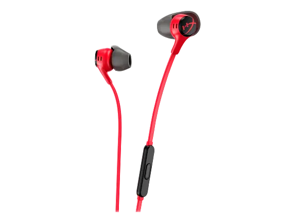 HyperX Cloud Earbuds II - Gaming Earbuds with Mic - Red