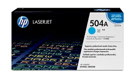 HP 504A Cyan Original LaserJet Toner Cartridge, CE251A
