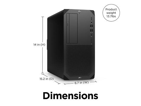 HP Z2 Tower G9 Workstation with 3 Yr Warranty & Wolf Pro Security