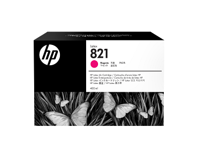 HP 821 400-ml Magenta Latex Ink Cartridge