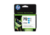 HP 3ED77A 712 3 darabos 29 ml-es ciánkék DesignJet tintapatron T250 T630 T650 Studio 24