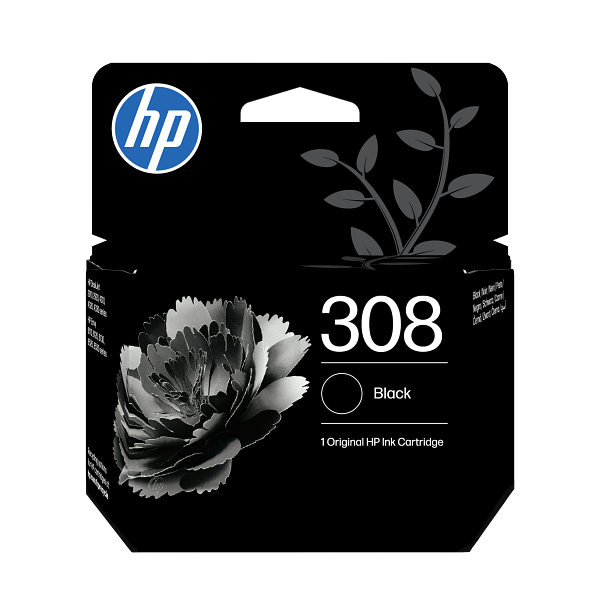 HP 308 Black EMEA Ink Cartridge 7FP21UE #LS1