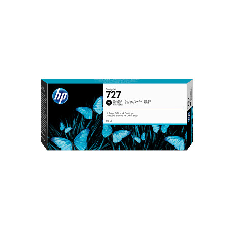 HP 727 fotó fekete tintapatron eredeti F9J79A T920 T930 T1500 T1530 T2500 T2530 300 ml
