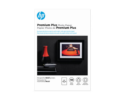 HP Premium Plus Photo Paper Satin 80 lb 4 x 6 in. (101 x 152 mm) 100 sheets