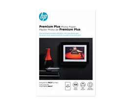 HP Premium Plus Photo Paper, Satin, 80 lb, 4 x 6 in. (101 x 152 mm), 100 sheets CR666A