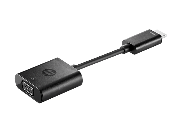 Photos - Cable (video, audio, USB) HP HDMI to VGA Adapter H4F02AA#ABA
