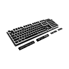HyperX Pudding Keycaps 2 - Full Key Set - PBT - Black (US Layout)