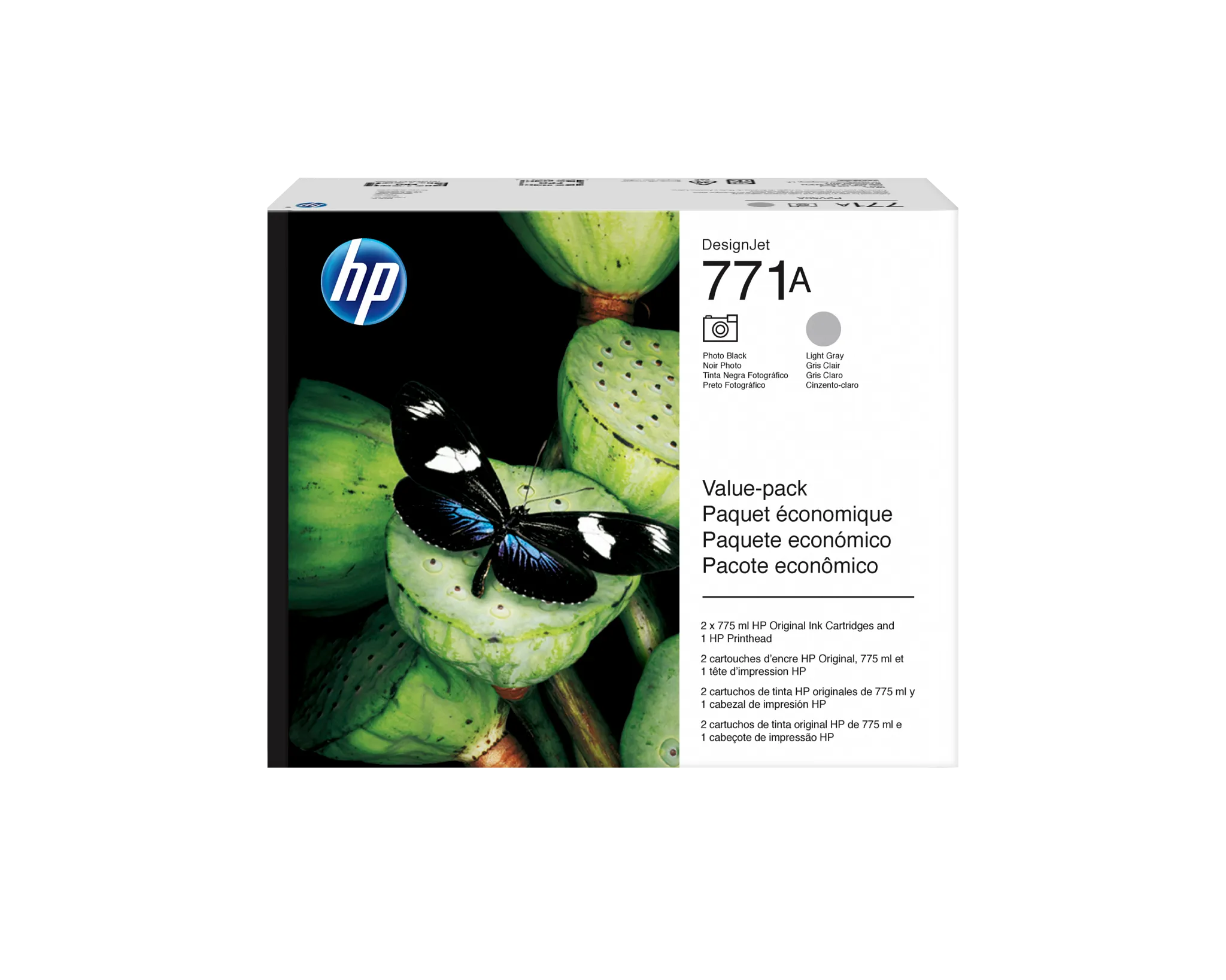 HP HP771B インクカートリッジ フォトブラック 775ml 顔料系 1個