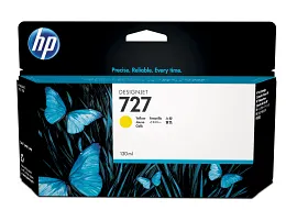 HP 727 130-ml Yellow DesignJet Ink Cartridge, B3P21A