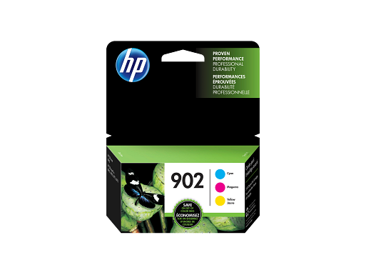 HP 902 3-pack Cyan/Magenta/Yellow Original Ink Cartridges, T0A38AN#140