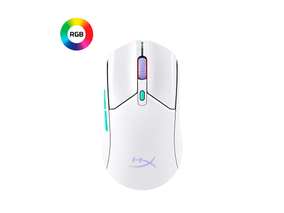 HyperX Gaming Mice, HyperX Pulsefire Haste 2 Core Wireless - Gaming Mouse (White)
