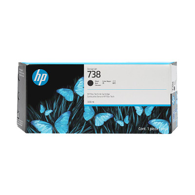 HP DesignJet 738 300ml Black 2000x2000 Hero Image