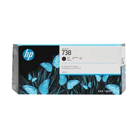 HP 738 300-ml Black DesignJet Ink Cartridge, 498N8A
