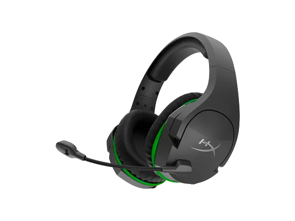 HyperX Gaming Headsets, HyperX CloudX Stinger Core - Wireless Gaming Headset (Black-Green) -Xbox (HHSS1C-DG-GY/G)