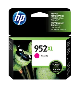 HP 952XL High Yield Magenta Original Ink Cartridge, L0S64AN#140
