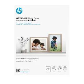 HP Advanced Photo Paper Glossy 65 lb 8 x 10 in. (203 x 254 mm) 25 sheets